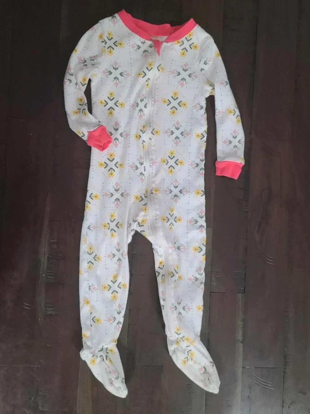 Floral Footie Pajama